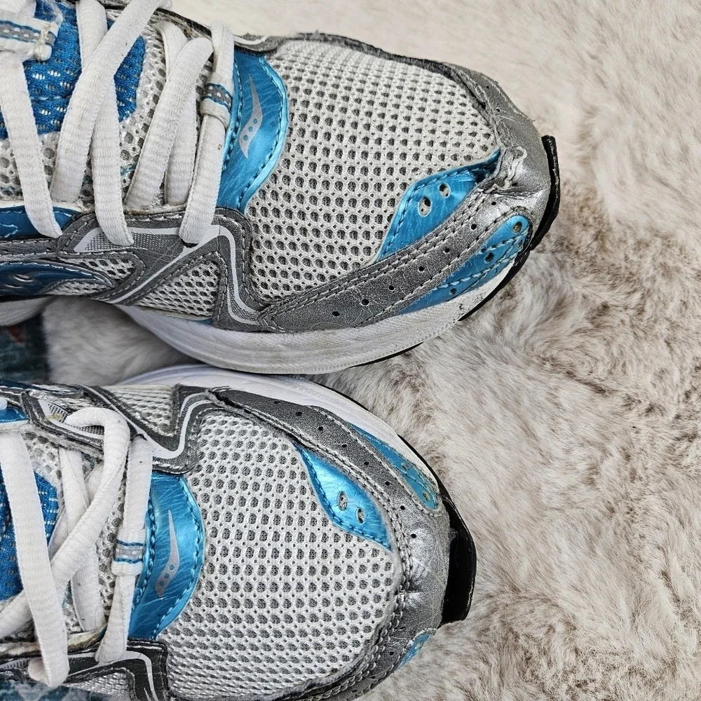 Saucony Shoes Womens Size 7 Grid Cohesion 5 Running Sneakers S15118-10 Gray Teal - Picture 6 of 11